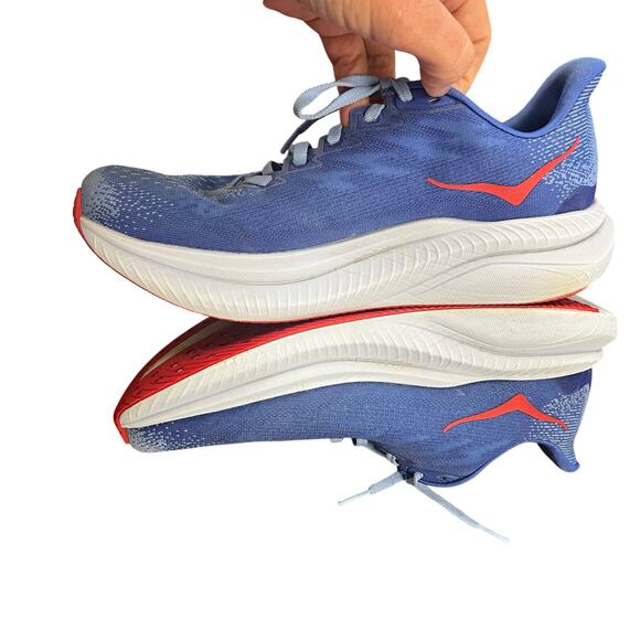 HOKA Mach 6 Womens Running Shoes Size 9 Mirage Stellar Blue Athletic Sneakers - Picture 4 of 10